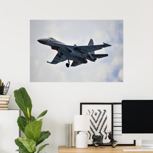 Sukhoi Su-35S Poster (Thuiskantoor)