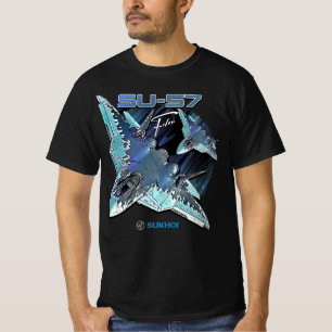 Sukhoi Su-57 Stealth Multirole Fighter Vliegtuig T-shirt