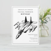 Sukhoi Vliegtuig Verjaardag Kaart (Staand voorkant)