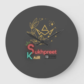 Sukhpreet Kaur Aangepaste wandklok | Elegant ontwe