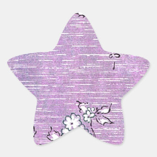 "Suki"  behang - Paarse Ster Sticker