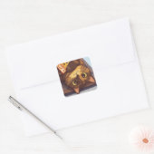 Suki houdt van Ramen Noedels Vierkante Sticker (Envelop)