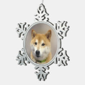 Suki kreeg fotosjabloon tin sneeuwvlok ornament (Rechts)