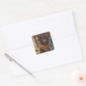 Suki's glamourfoto vierkante sticker (Envelop)