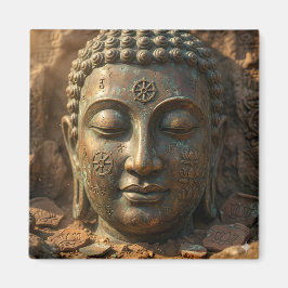 Sukiti Serene Gezicht Oude Wijsheid Kunst Magneet