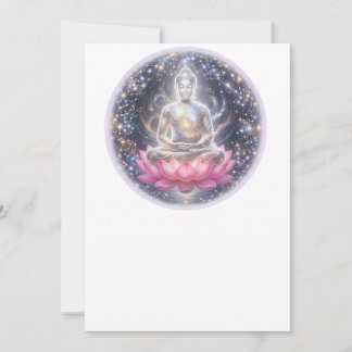 Sukiti Vreedzame Meditatie Lotus Kunst Wenskaart Feestdagenkaart
