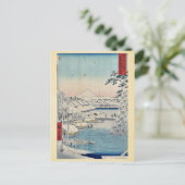 Sukiyabashi de oostelijke hoofdstad van Ando, Hiro Briefkaart (Staand voorkant)