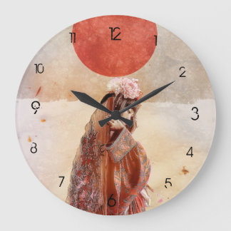 Sukiyaki Large  met Numbers Grote Klok