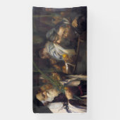Sukkah decoratie met een schilderij spandoek (Verticaal)