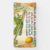 Sukkah decoratie spandoek (Verticaal)