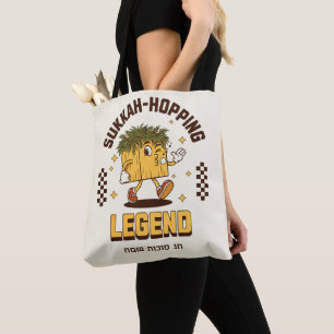 Sukkah-Hopping Legend Shirt voor Sukkot Sameach Tote Bag