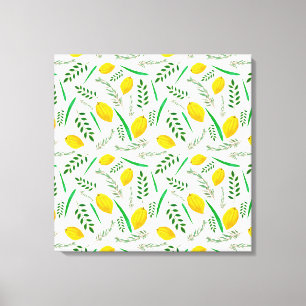 Sukkah, sukkot, Etrog, Joodse heiligdagen, shofar, Canvas Afdruk