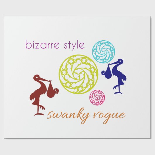 sukkelaar cadeaupapier (Vlak)