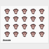 sukkelaar ronde sticker (Vel)