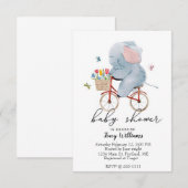 sukkelfiets met een olifant kaart (Voorkant / Achterkant)