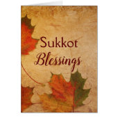 Sukkot Blessings Maple Leaves (Voorkant)