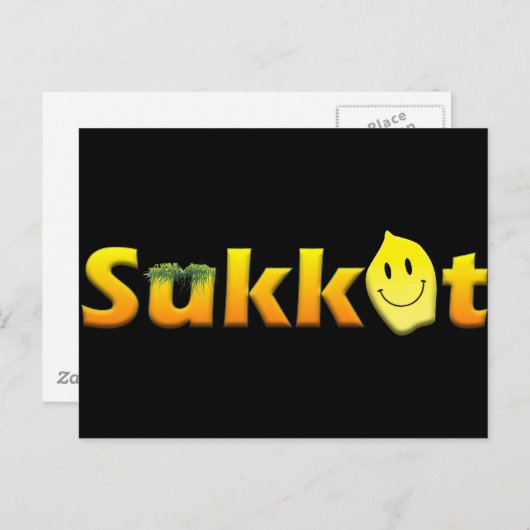 Sukkot Briefkaart (Voorkant / Achterkant)