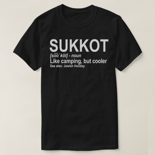 Sukkot Definition - Jewish Holiday gift T-shirt (Design voorkant)