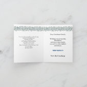 Sukkot Etrog Palms Lulav English Hebrew Blue Kaart (Binnen)