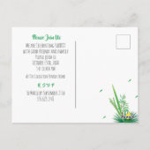 Sukkot Feest Partij Sukkah Lulav & Etrog Uitnodigi Briefkaart (Achterkant)