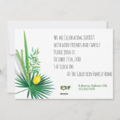 Sukkot Feest Sukkah Lulav & Etrog Aquarel Feestdagenkaart (Achterkant)