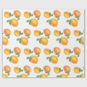 Sukkot gift onmiddellijke verpakking citroenpatroo cadeaupapier (Vlak)