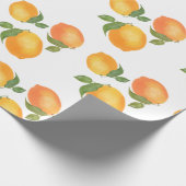 Sukkot gift onmiddellijke verpakking citroenpatroo cadeaupapier (Hoek)