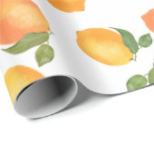 Sukkot gift onmiddellijke verpakking citroenpatroo cadeaupapier (Rol Hoek)