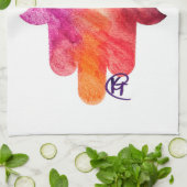 Sukkot Hamsa Art Theedoek (Gevouwen)