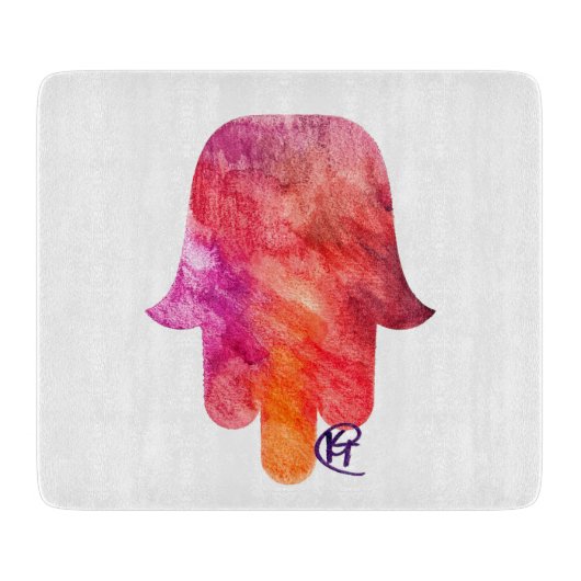 Sukkot Hamsa Kunst Snijplank (Voorkant)