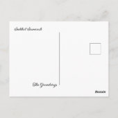 Sukkot Hebrew Blessing for Shaking Lulav Sukkah Briefkaart (Achterkant)