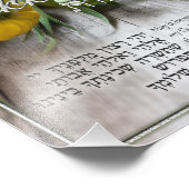Sukkot Hebrew Prayer voor de Sukkah Foto Afdruk (Hoek)