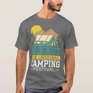 Sukkot het oorspronkelijke Camping Festival Israel T-shirt