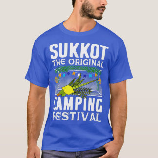 Sukkot het oorspronkelijke Camping Festival Sukkah T-shirt