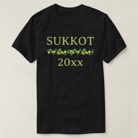 Sukkot  met Jaar T-shirt (Design voorkant)