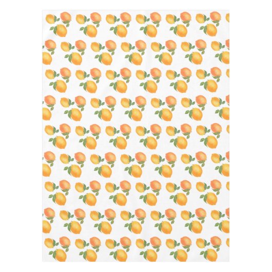 Sukkot oranje geel citroenpatroon tafelkleed (Voorkant)