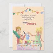 Sukkot Table Wenskaart (Voorkant)