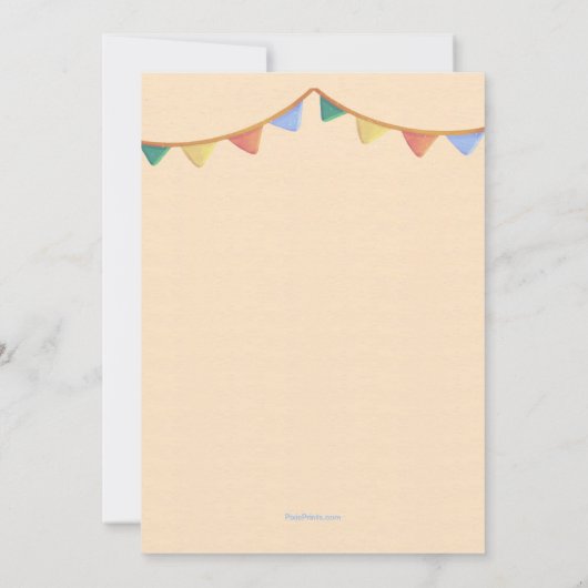 Sukkot Table Wenskaart (Achterkant)