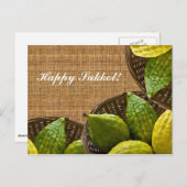 Sukkot vol geluk! briefkaart (Voorkant / Achterkant)