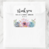 Sukkulente Bedankt Sticker (Tas)