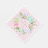 Sukkulente groene krans Bruids douche Servet (Hoek)