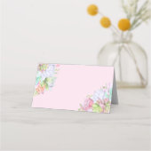 Sukkulente groene krans Bruidsdouche Plaatskaartje (Achterkant)