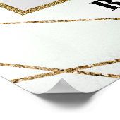 Sukkulenten eucalyptus goud babyshower fotorekwisi poster (Hoek)