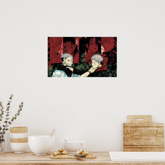 sukuna en itadori poster (Keuken)