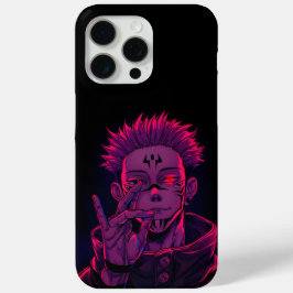Sukuna Kwaadaardige Neon iPhone 15 Pro Max Hoesje