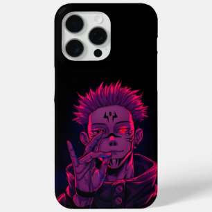 Sukuna Kwaadaardige Neon iPhone 15 Pro Max Hoesje