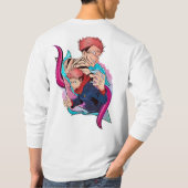 Sukuna uit jujutsu kaisen t-shirt (Achterkant)