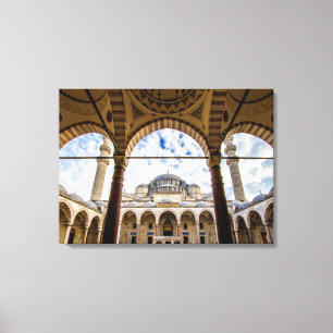 Sulaminemoskee, Istanbul Turkije Canvas Afdruk