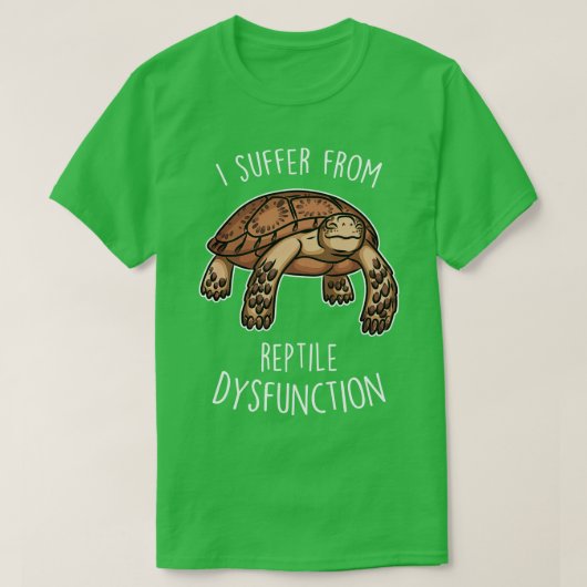 Sulcata schildklierdisfunctie van reptiel t-shirt (Design voorkant)