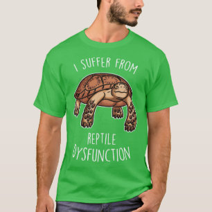 Sulcata schildklierdisfunctie van reptiel t-shirt